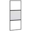 vidaXL Porta Scorrevole Ferramenta 90x205 cm Vetro Temperato Alluminio