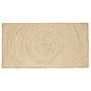 vidaXL Tappeti per area Bianco 80 x 150 cm Juta