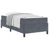 vidaXL Struttura del letto Grigio scuro 90 x 190 cm Tessuto