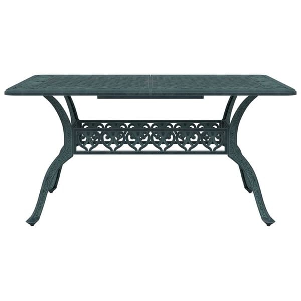 vidaXL Set da Pranzo da Giardino 5 pz Verde in Alluminio Pressofuso