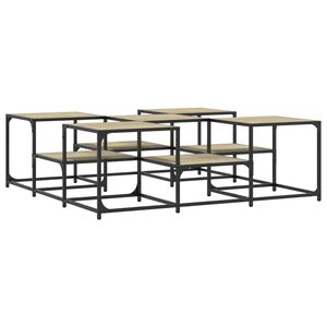 vidaXL Tavolino Salotto Rovere Sonoma 121x121x40 cm Legno Multistrato