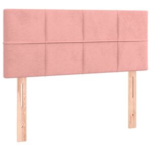 vidaXL Testiera Rosa 80x5x78/88 cm in Velluto