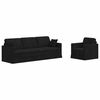 vidaXL Divano 2 pcs Nero 228 x 78 x 80 cm Velluto
