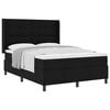 vidaXL Letto a molle con cuscino Nero 200 x 160 cm Tessuto