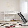 vidaXL Letto loft per bambini con scivolo Bianco e Antracite