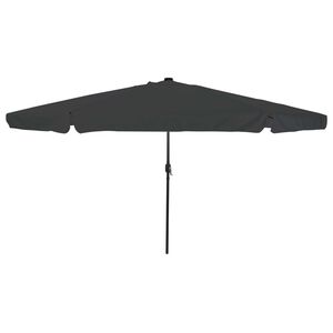 vidaXL Ombrello da giardino Antracite e Nero 395 x 395 x 245 cm