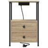 vidaXL Armadio da Notte con cassetto Rovere Sonoma 40 x 31 x 60 cm
