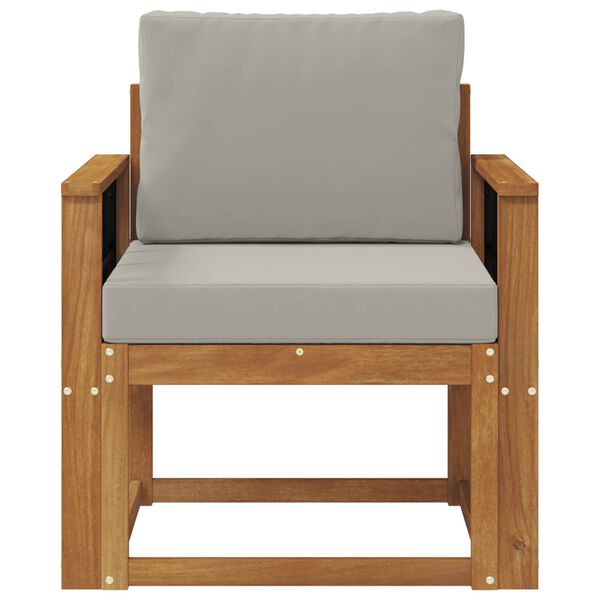 vidaXL Divano da esterno Legno di Acacia Massello e Poliestere