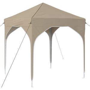 vidaXL Tenda per feste a pop-up 194 x 194 x 245 cm Crema