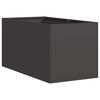 vidaXL Fioriera Nera 40x80x40 cm in Acciaio Laminato a Freddo