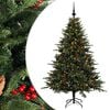 vidaXL Albero di Natale artificiale con palline 120 cm 150 LED