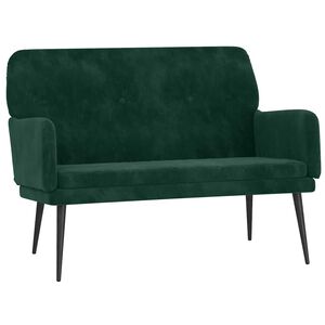 vidaXL Panca Verde Scuro 108x79x79 cm in Velluto
