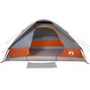 vidaXL Tenda da Campeggio a Cupola 6 Persone Grigio e Arancione