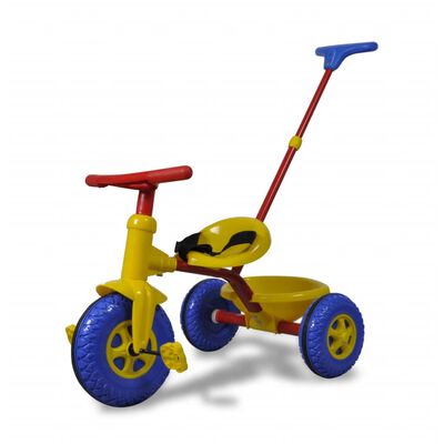 Triciclo per bambini rosso-blu-giallo