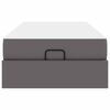 vidaXL Struttura letto con materasso con materasso 2 pcs Grigio PVC