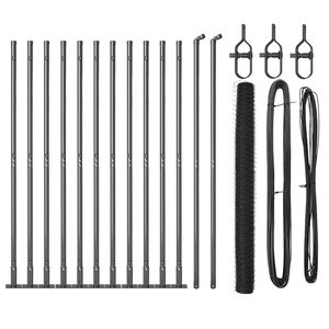 vidaXL Palo della recinzione Grigio