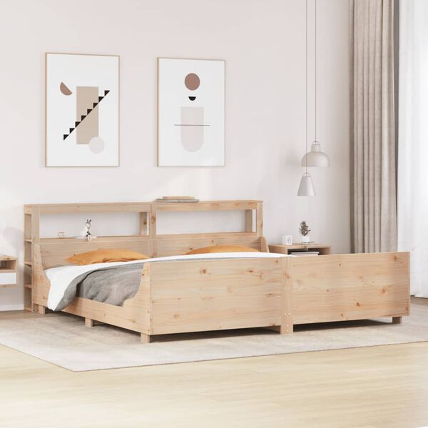 vidaXL Letto senza Materasso 180x200 cm in Legno Massello di Pino