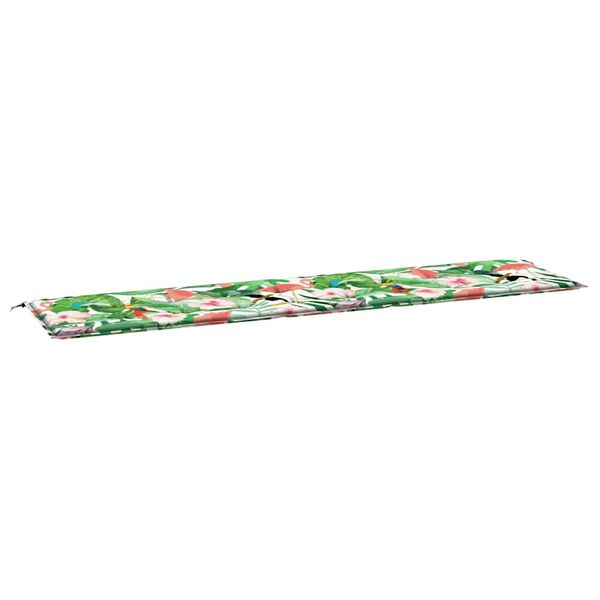 vidaXL Cuscino per Panca da Giardino Multicolore 200x50x4cm in Tessuto