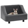 vidaXL Divano per Cani Grigio 67x52x40 cm in Similpelle