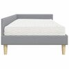 vidaXL Struttura Letto Angolare con Materasso 2 pcs Grigio chiaro