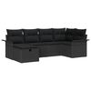 vidaXL Set Divano da Giardino 6 pz Poly Rattan