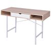 vidaXL Scrivania con 1 Cassetto Rovere e Bianco