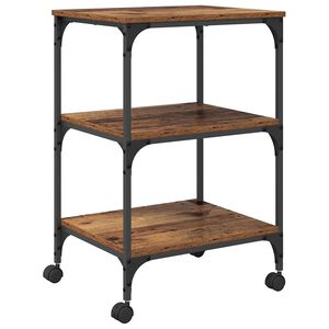 vidaXL Supporto per Stampante Legno vecchio 50 x 41 x 75 cm