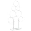 vidaXL Albero di Natale in metallo KUOPIO 60 cm Acciaio Bianco