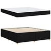 vidaXL Struttura del letto con materasso Nero 180 x 200 cm Tessuto