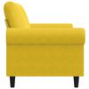 vidaXL Divano a 2 Posti giallo 120 cm in Velluto