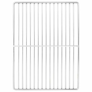 vidaXL Griglia 40 x 30 cm Acciaio Inox Argento