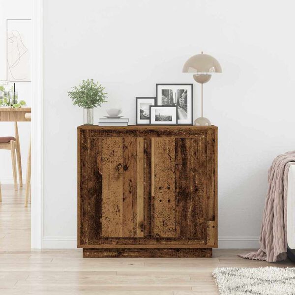 vidaXL Credenza Legno vecchio 80 x 40 x 75 cm Legno multistrato