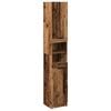 vidaXL Armadietto Bagno Legno Antico 32x34x188,5 cm Legno Multistrato