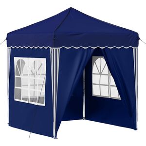 vidaXL Tenda per feste a pop-up 195 x 195 x 245 cm Blu Tessuto Oxford