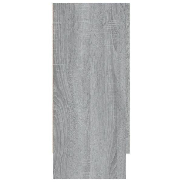 vidaXL Mobile Vetrina Grigio Sonoma 120x30,5x70 cm Legno Multistrato