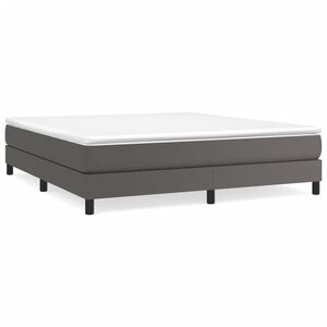 vidaXL Struttura Letto a Rete a Molle Grigio 180x200 cm in Similpelle