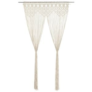 vidaXL Tenda Macramè 140x240 cm in Cotone