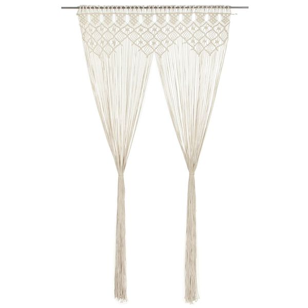 vidaXL Tenda Macramè 140x240 cm in Cotone
