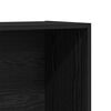 vidaXL Libreria Rovere Nera 80x30x189 cm in Legno Multistrato