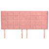 vidaXL Testiera ad Orecchio Rosa 163x23x118/128 cm in Velluto