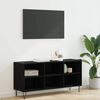vidaXL Mobile TV Rovere Nero 103,5 x 30 x 50 cm Legno multistrato