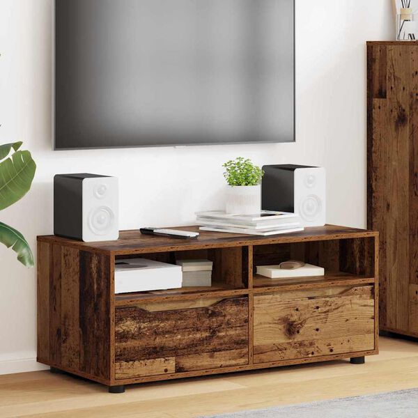 vidaXL Mobile TV Legno vecchio 100 x 48 x 43 cm Legno multistrato