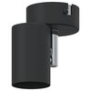 vidaXL Faretto da soffitto Nero 6.5 x 6 x 11.5 cm Acciaio
