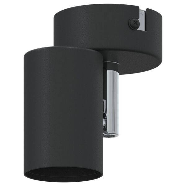 vidaXL Faretto da soffitto Nero 6.5 x 6 x 11.5 cm Acciaio