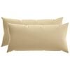 vidaXL Federa 2 pcs HEERLEN Beige 40 x 80 cm Poliestere