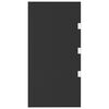 vidaXL Pannelli Laterali per Pensiline 2 pz Neri in Vetro Temperato