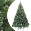 vidaXL Albero di Natale Artificiale Snodato Foderato di Neve Verde