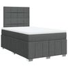 vidaXL Giroletto a Molle con Materasso Grigio Scuro 120x200 cm Tessuto