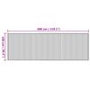 vidaXL Tappeto Rettangolare Naturale 100x300 cm in Bamb&ugrave;