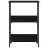 vidaXL Libreria Rovere nero 50x33x117,5cm Legno multistrato